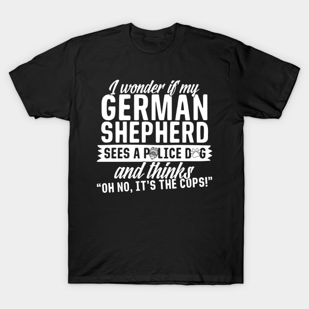 German Shepherd Lovers Christmas Gifts T-Shirt by chrisandersonis